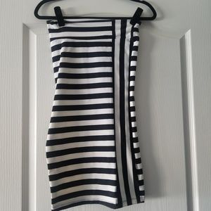 NWOT bebe high waisted pencil skirt pin stripe
